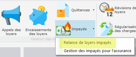 Relance de loyers impayés