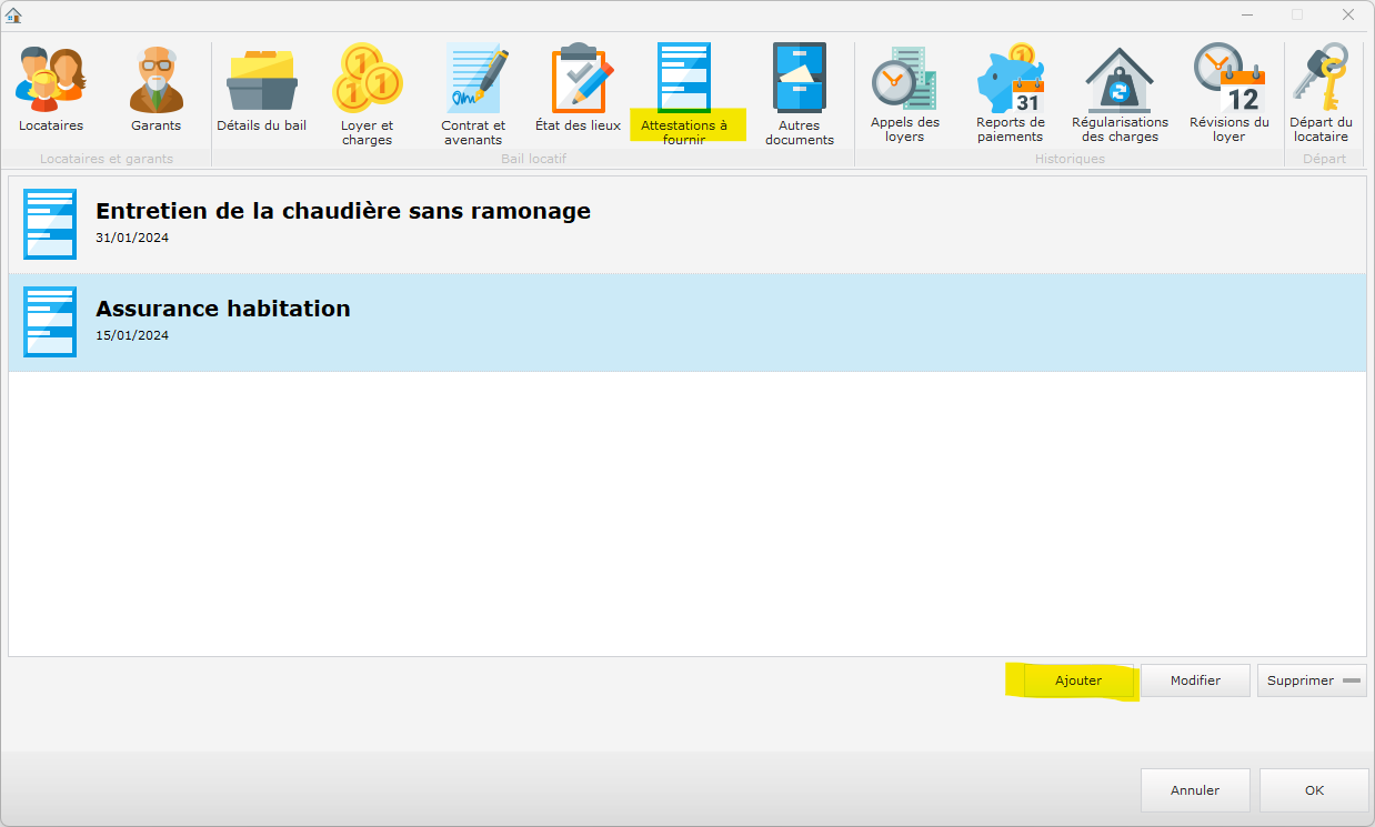 Liste des attestations et justificatifs locatifs