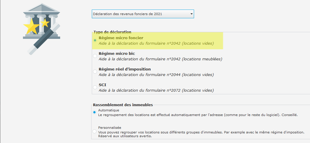 Régime micro foncier