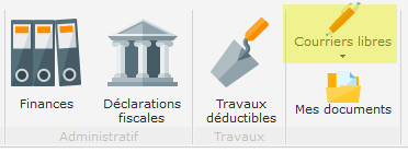 Rédaction de courriers libres