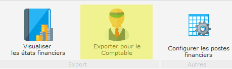 Exportation des écritures vers l&apos;expert-comptable