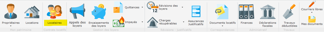 Les locataires dans Gestion Locative