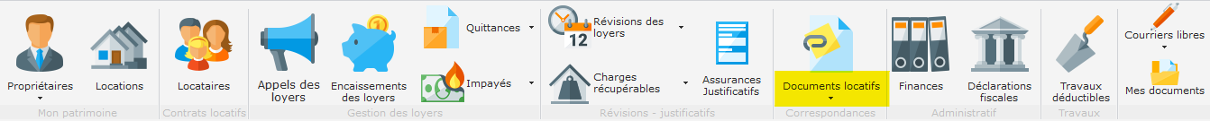 Les modèles de lettres et documents dans Gestion Locative