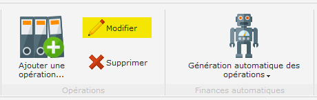 Modifier une opération