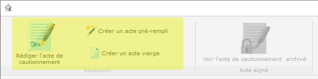 Rédaction de l&apos;acte de cautionnement