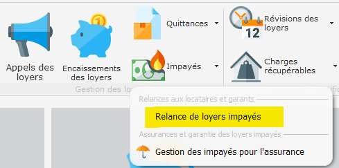 Relance de loyers impayés