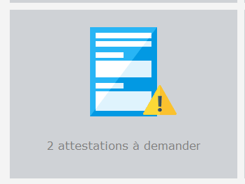 Rappel des attestations échues