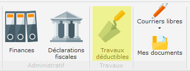 Travaux déductibles