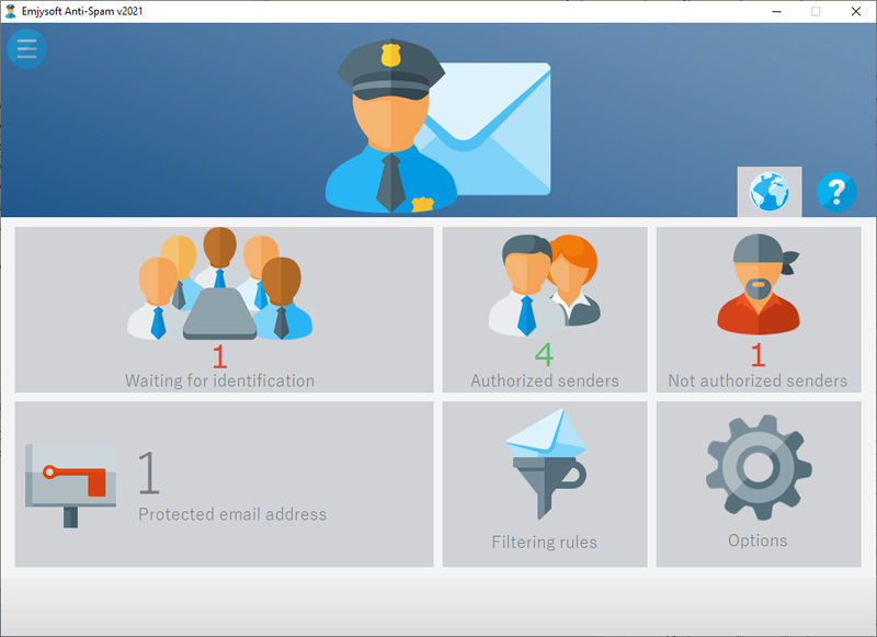 Emjysoft Anti Spam screenshot